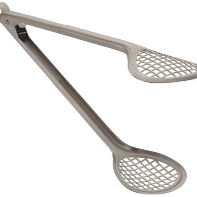 Cuisipro Stainless Steel Wide Grill/Fry Tongs, 12-Inch