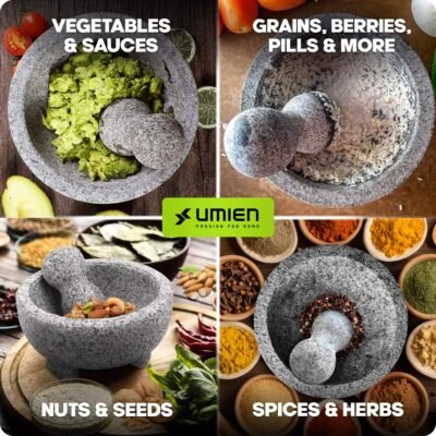 Umien™ Granite Mortar and Pestle Set