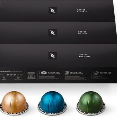 Nespresso Capsules Vertuo, Variety Pack, Medium and Dark Roast Coffee, 30 Count Coffee Pods, Brews 7.8 oz.