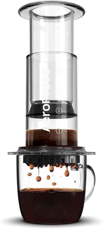 AeroPress Clear Coffee Press – 3 In 1 Brew Method