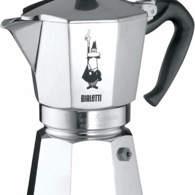 Bialetti – Moka Express: Iconic Stovetop Espresso Maker, Makes Real Italian Coffee, Moka Pot 9 Cups (14 Oz – 420 Ml), Aluminium, Silver