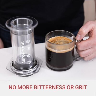 AeroPress Clear Coffee Press – 3 In 1 Brew Method