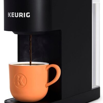 Keurig K-Slim Single Serve K-Cup Pod Coffee Maker, Multistream Technology, 3 Brew Sizes, Slim and Sleek Design, 46oz Removable Reservoir, Black
