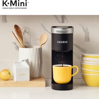 Keurig K-Mini Single Serve K-Cup Pod Coffee Maker, 6 to 12oz Brew size, with Cord Storage, Perfect for Small Spaces, Black