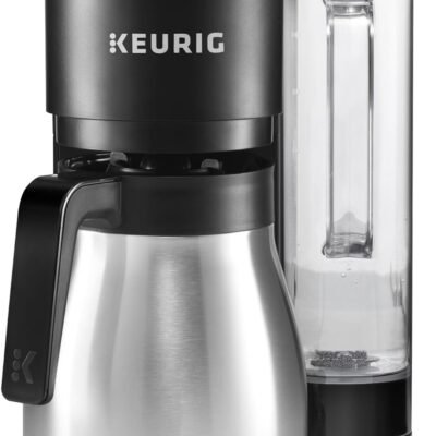 Keurig K-Duo Plus Single Serve & Carafe Coffee Maker, Multi-Position 60oz Removable Reservoir, Programmable Auto Brew Carafe, Black