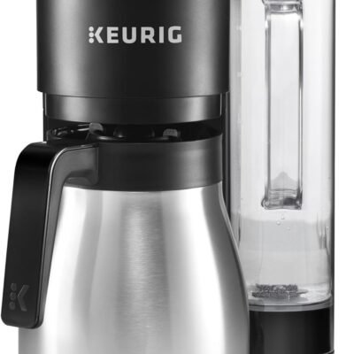 Keurig K-Duo Plus Single Serve & Carafe Coffee Maker, Multi-Position 60oz Removable Reservoir, Programmable Auto Brew Carafe, Black
