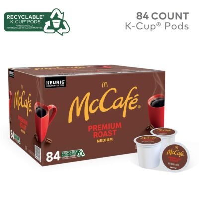 McCafe Premium Medium Roast K-Cup Coffee Pods, Premium Roast, 84 Count