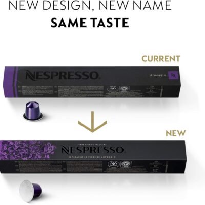 Nespresso Capsules Original Line, Ispirazione Variety Pack, Medium & Dark Roast Espresso Coffee, 50 Count Coffee Pods