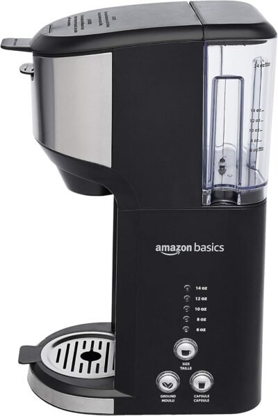 Amazon Basics Single Serve Coffee Maker K-Cup, 14 Oz