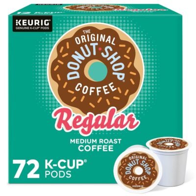 The Original Donut Shop Regular Keurig Single-Serve K-Cup Pods, Medium Roast Coffee, 72 Count